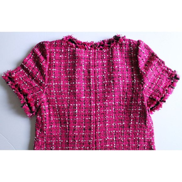 Kate Spade Festive Tweed Dress Festive Pink Size 2 Barbie - Picture 7 of 10